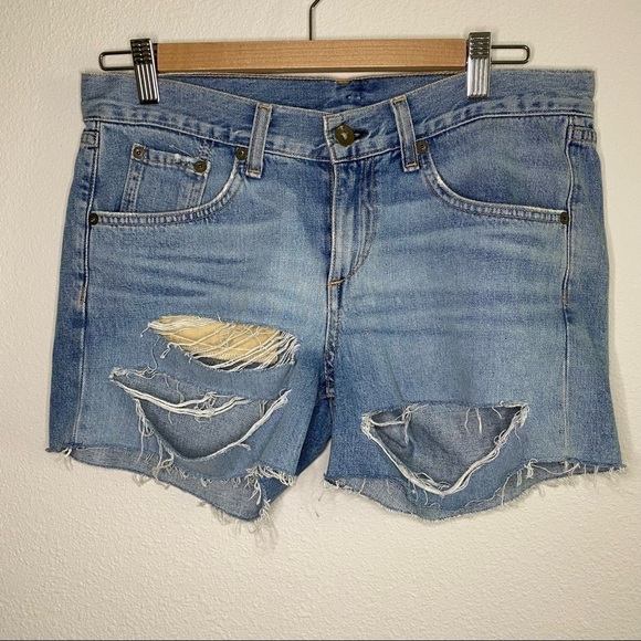 rag & bone | Distressed Boyfriend Shorts Size 25 - Picture 3 of 7